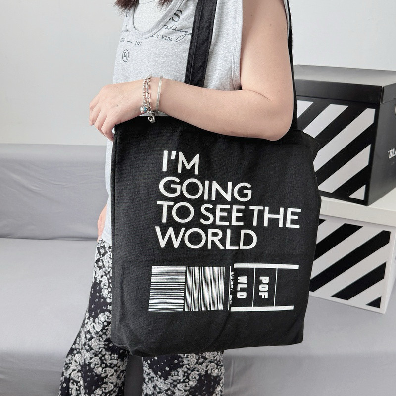 超大容量手提单肩帆布包简约字母休闲托特包布袋时尚大学生日韩潮,淘宝优惠券,粉丝福利购,淘宝优惠卷