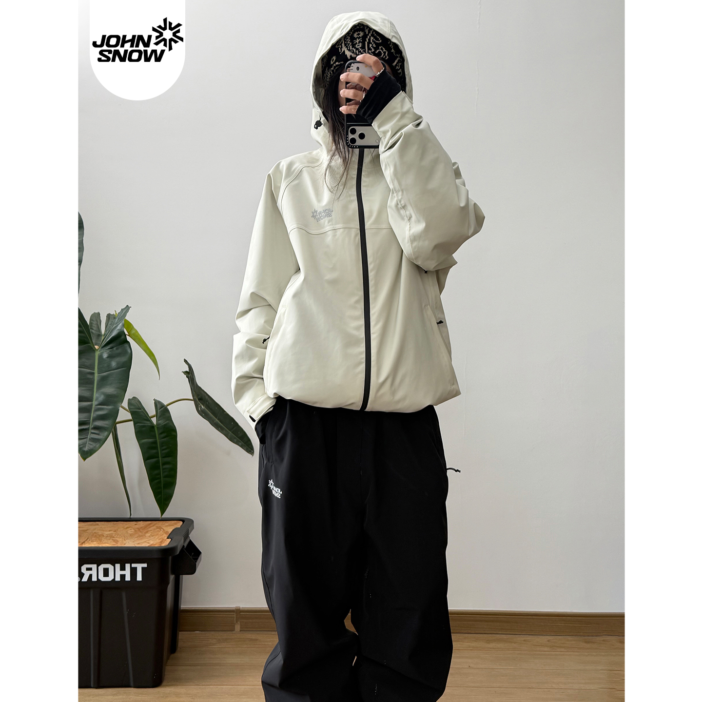 John snow滑雪服女款套装男单板3L全压胶防水防风25新款蓝色雪服 - 图3