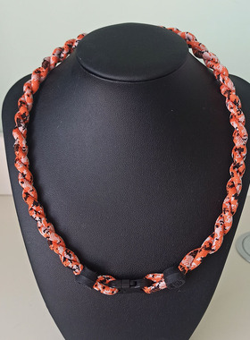 能量颈椎钛项圈双编织情侣运动颈环项环情侣项链尼龙绳无包装