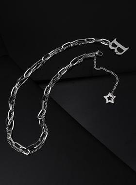 韩版甜美星星吊坠项链