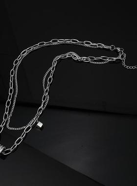 锁骨链女项链嘻哈风毛衣链潮酷