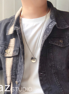 小众可乐盖项链女蹦迪潮酷圆形