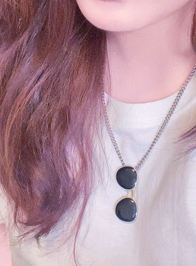 女朋克墨镜项链天使潮小众配饰