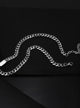 欧美复古时髦粗链条锁骨链