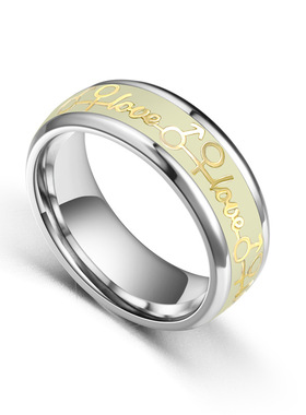 影迷怀旧魔戒指夜光指环Lord of the rings戒子钛钢饰品原创男戒