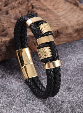 潮牌通用钛钢高级感龙年手链