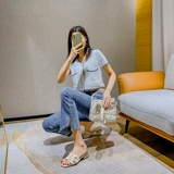 Летние высокие модные слайдеры, туфли для выхода на улицу, 2023 года, большой размер