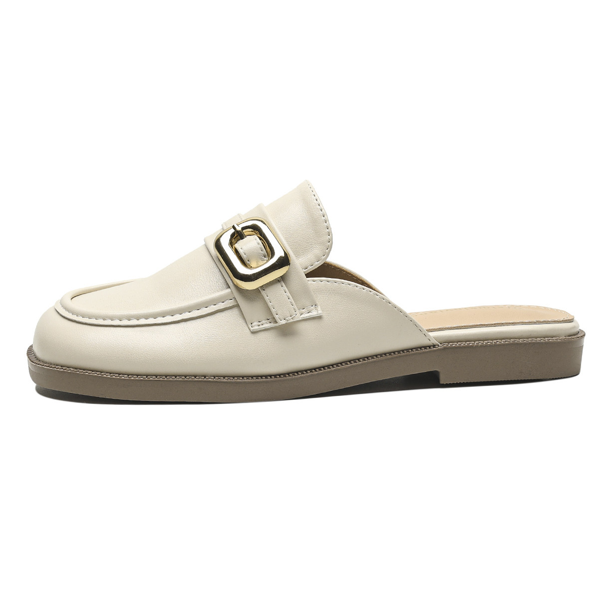 法式高级感包头半拖鞋女夏外穿一脚蹬平底穆勒凉拖大码女鞋41到43,淘宝优惠券,粉丝福利购,淘宝优惠卷