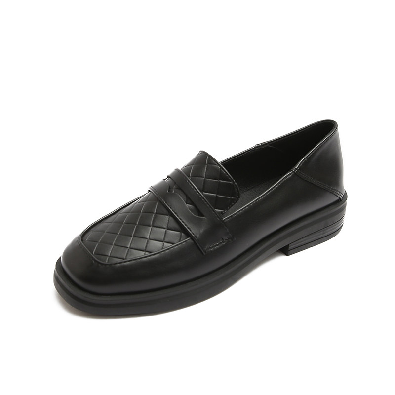 英伦风小皮鞋女2026春季新款平底软皮jk单鞋乐福鞋大码女鞋41到43,淘宝优惠券,粉丝福利购,淘宝优惠卷