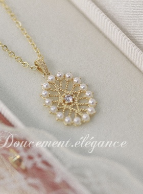 特超仙复古仙女吊坠项链