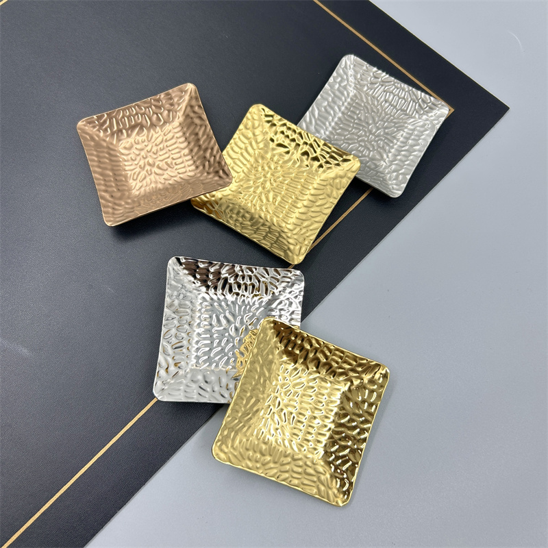 304不锈钢金色筷子架勺子托酒店专用筷子托长方形毛巾碟配套系列 - 图3