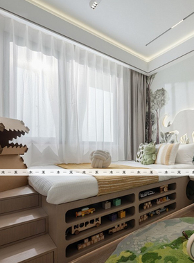 男童儿童房高端衣柜玩具摆件