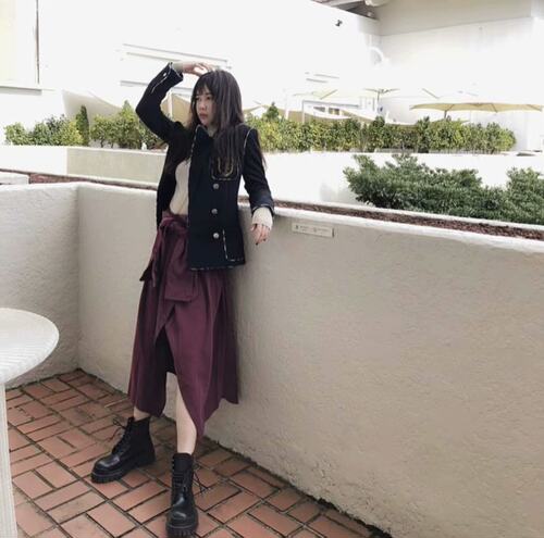 2019冬季潮孖东大门网红姐姐同款复古厚底系带真皮大头马丁靴 - 图3