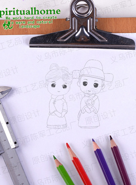 古装新郎娘情侣公仔玩偶娃娃结求婚庆礼生日烘焙蛋糕装扮饰摆插件