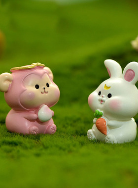 微景观装饰品  新款12生肖 蛋糕 汽车 沙盘 花盆 树脂 造景 摆件