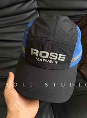 YAOLI美式轻薄速干ROSE拼色棒球帽子女户外遮阳显脸小鸭舌帽男潮