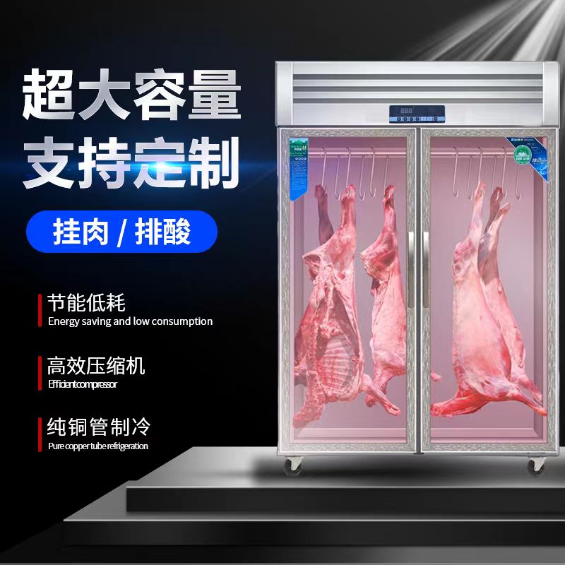 挂肉柜商用牛羊肉保鲜展示冷藏冰柜排酸柜鸡鸭鹅吊柜子立式冷冻柜 - 图0