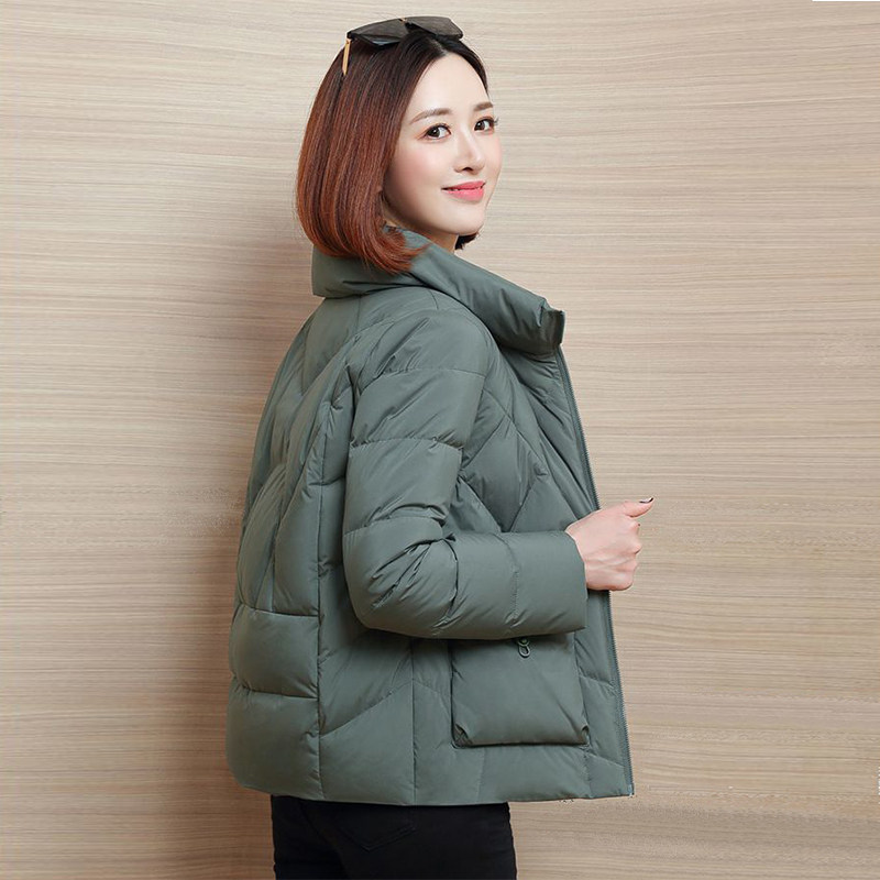 羽绒棉服女短款2024年冬季新款显瘦立领棉衣小个子时尚棉袄外套,淘宝优惠券,粉丝福利购,淘宝优惠卷