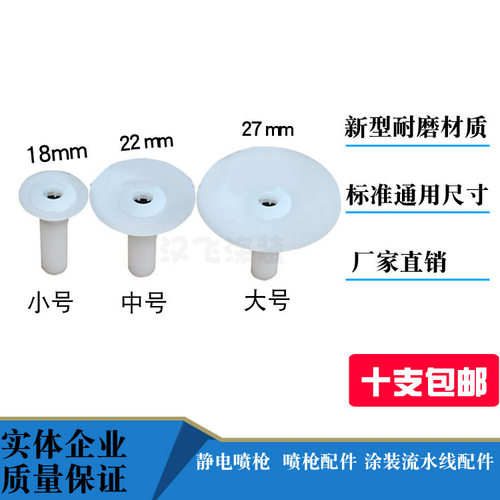 瓦格纳喷嘴喇叭口挡板X1静电喷涂圆形枪头扩散屏喷枪配件导流椎 - 图0