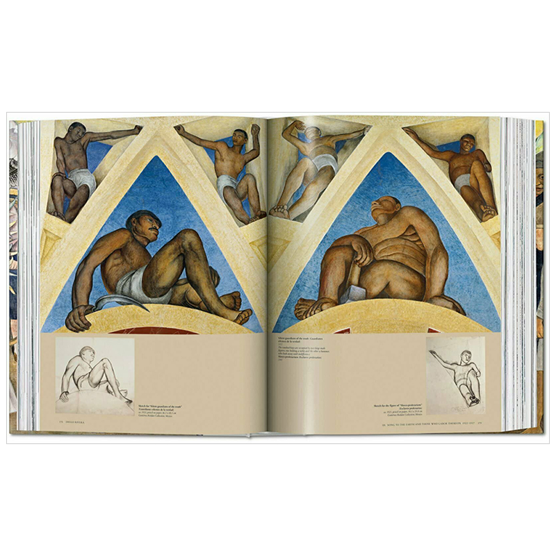 【现货】 TASCHEN Diego Rivera. The Complete Murals，迭戈·里维拉：壁画全集 - 图3