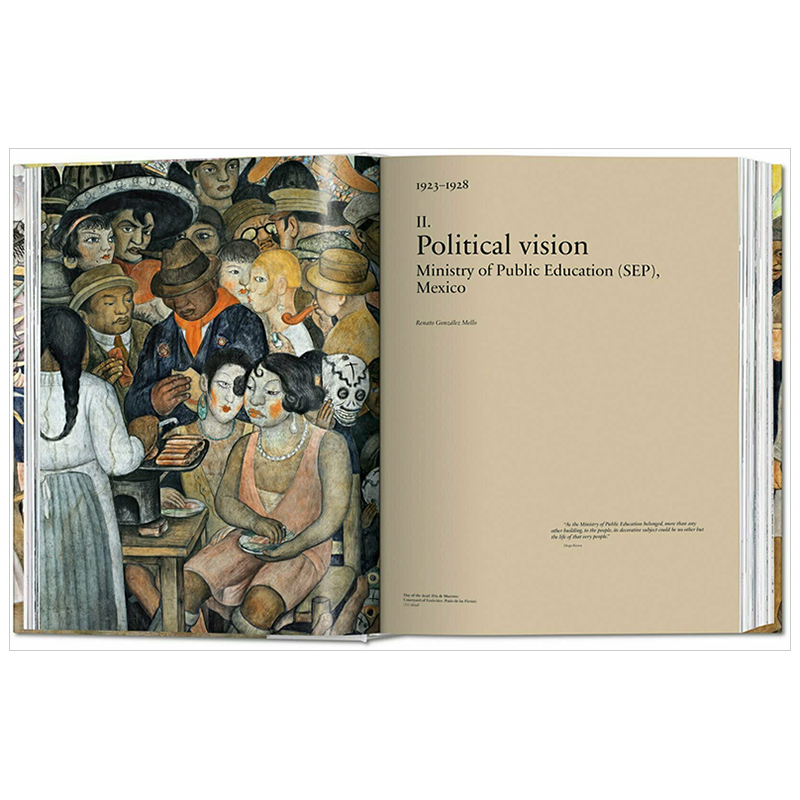 【现货】 TASCHEN Diego Rivera. The Complete Murals，迭戈·里维拉：壁画全集 - 图0