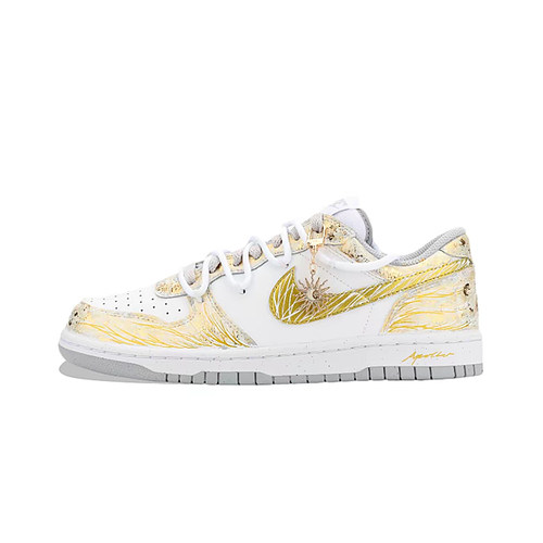 【定制球鞋】Nike Big 海月 新中式 泼墨 渐变手绘 简约百搭 低帮 - 图0
