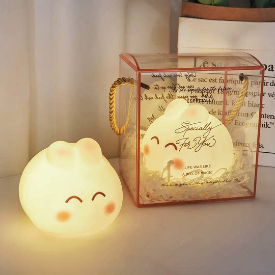 Internet celebrity cartoon night light bedroom cute rabbit atmosphere lamp decorative ornaments exquisite birthday gift for girls