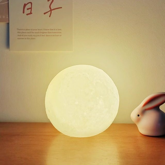 创意月亮小夜灯房间卧室网红氛围灯桌面装饰摆件高颜值伴手礼礼物,淘宝优惠券,粉丝福利购,淘宝优惠卷