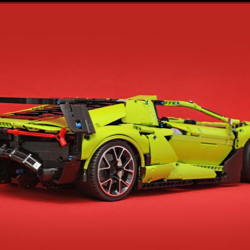 MOC-101956 Lamborghni Sc18 超级跑车 国产积木 1958PCS - 图0