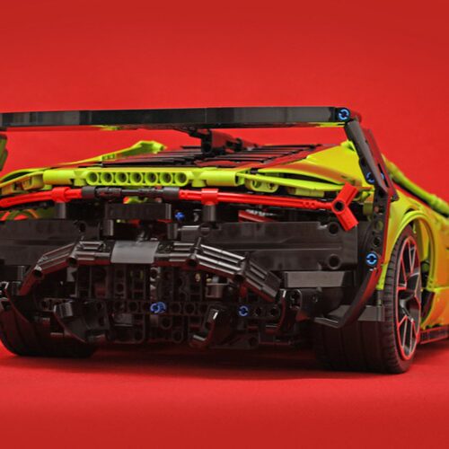 MOC-101956 Lamborghni Sc18 超级跑车 国产积木 1958PCS - 图1