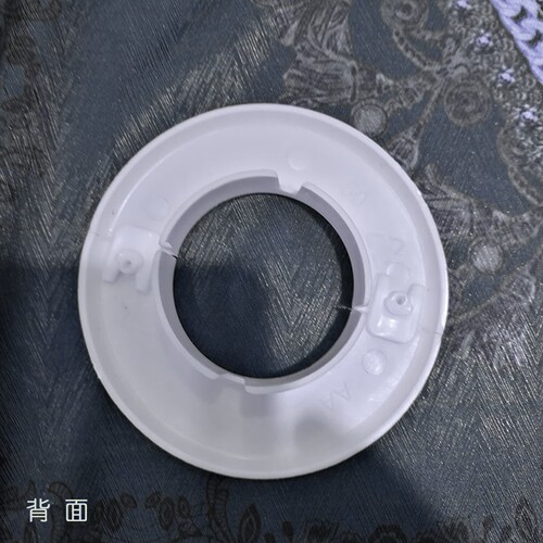 穿线孔装饰圈空调孔堵盖过墙洞圆形塑料装饰遮丑管道墙孔封闭堵头 - 图1