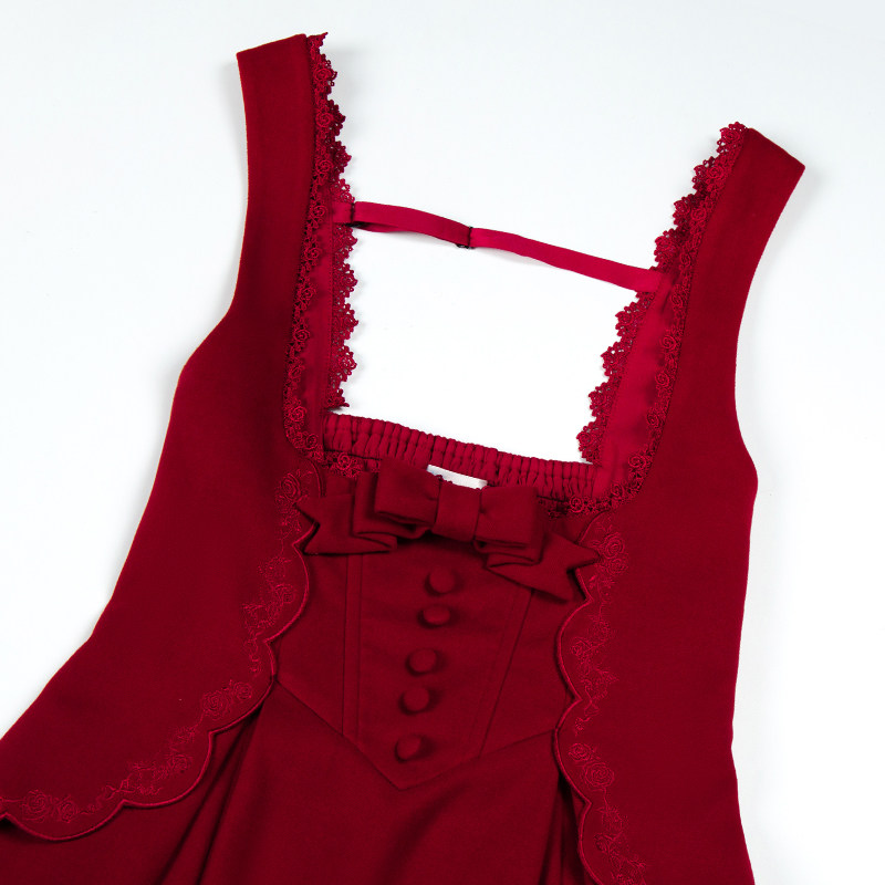 来信与诗·丝绒玫瑰 ｜WP原创副牌 新年款刺绣鱼骨托胸双子冬lo,淘宝优惠券,粉丝福利购,淘宝优惠卷