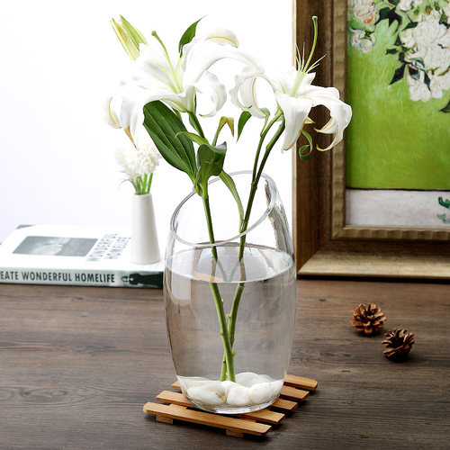 办公室小鱼缸加厚透明玻璃乌龟缸客厅家用桌面圆形迷你小型金鱼缸 - 图1