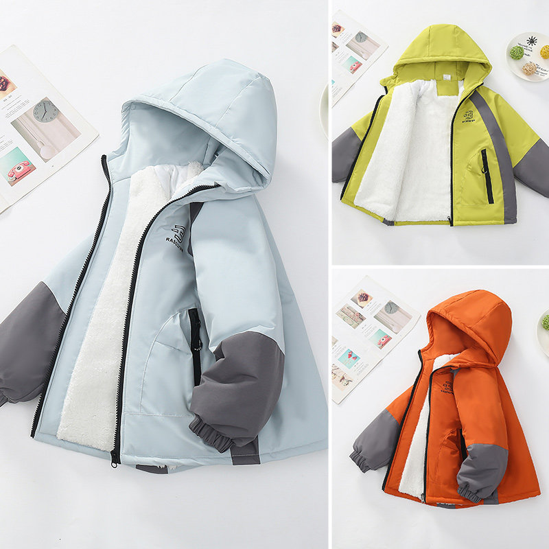 男童夹棉加厚冲锋衣儿童外套秋冬2026新款防风大童冬装加绒上衣潮,淘宝优惠券,粉丝福利购,淘宝优惠卷
