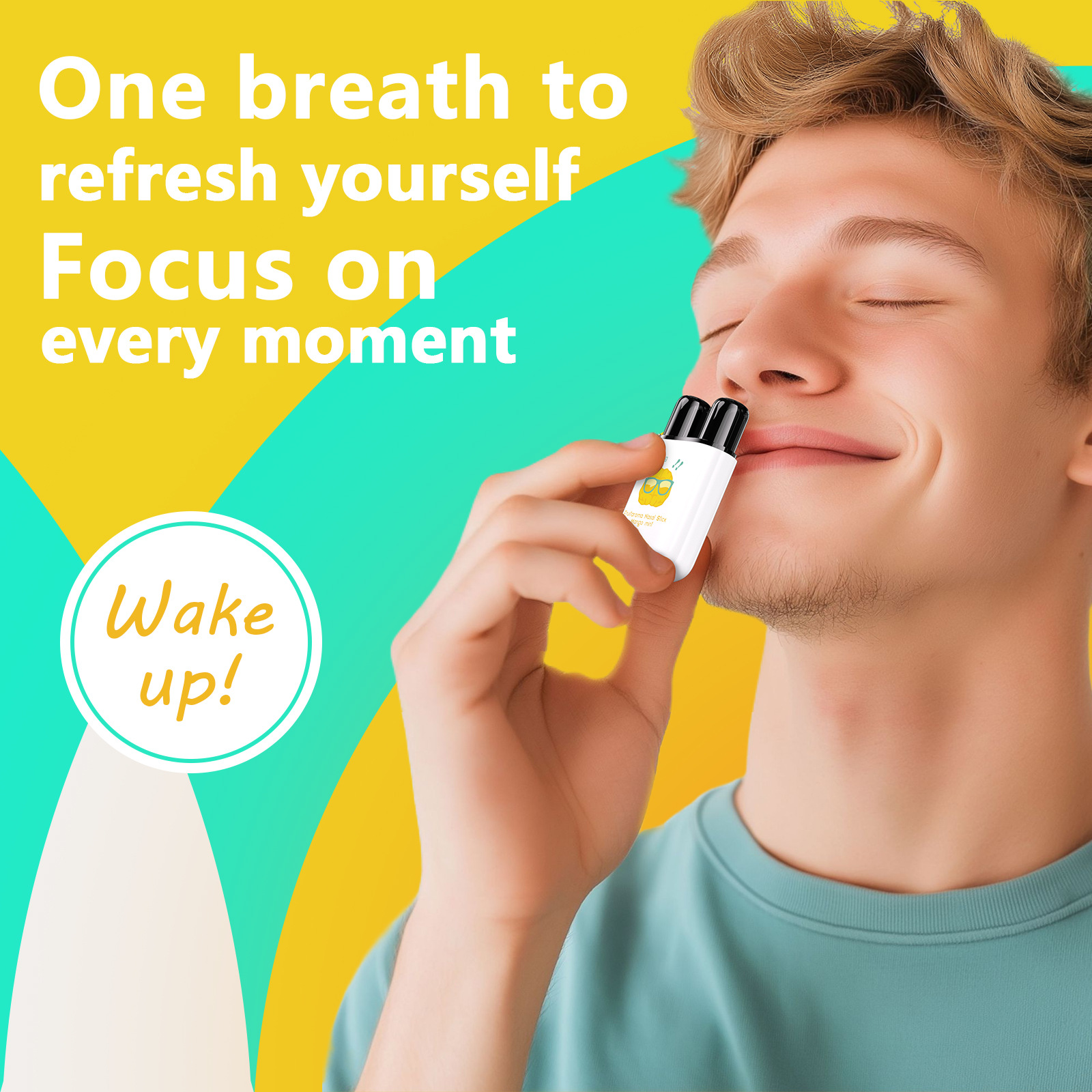 Refreshing Nasal Cool Inhaler Antisnoring Mint Nasal Stick - 图0