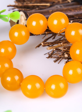 新疆和田手链金丝戈壁玉圆珠蜀黍