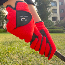 New winter golf gloves male and female anti-cold and warm gloves anti-slip and abrasion-resistant ball Scout thickened South Korea