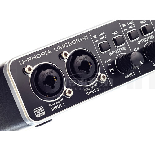 BEHRINGER 百灵达UMC202HD外置录音吉他声卡抖音直播手机电脑通用 - 图1