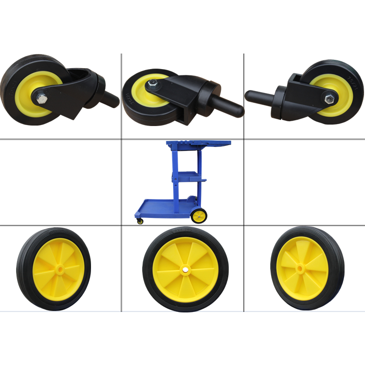 白云超宝超洁亮清洁车物业保洁车手推车用前轮大后轮轱辘小轮配件 - 图3