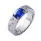 PT950 platinum royal sapphire ring