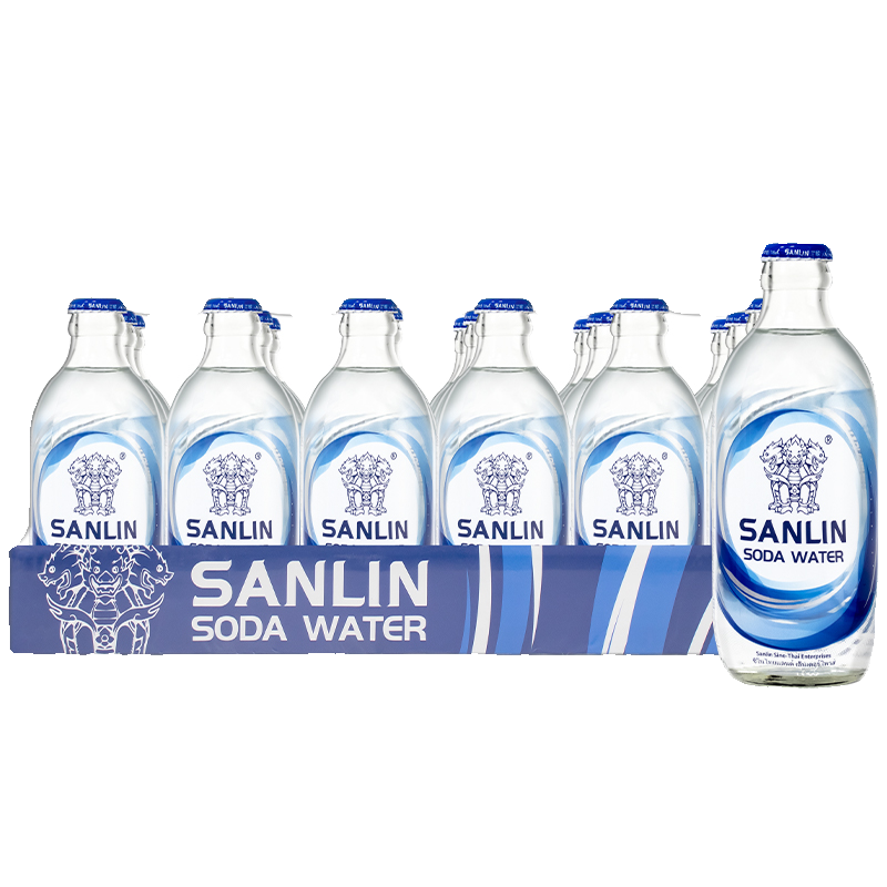 三麟苏打水气泡水苏打水0糖0卡0脂335ml*24瓶整箱调酒自制国产,淘宝优惠券,粉丝福利购,淘宝优惠卷