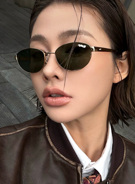 CBENJO/Y2kJennie同款时髦老钱风高清玻璃镜片 可防紫外线防蓝光