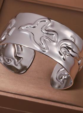 小众设计感几何开口手镯