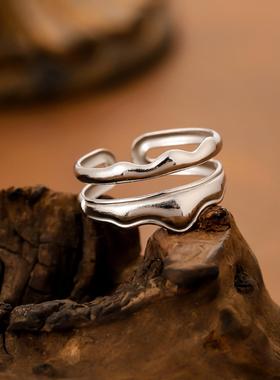 时尚开口不锈钢简约女戒指