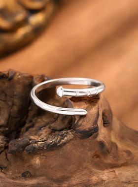 不锈钢镀金简约开口戒指