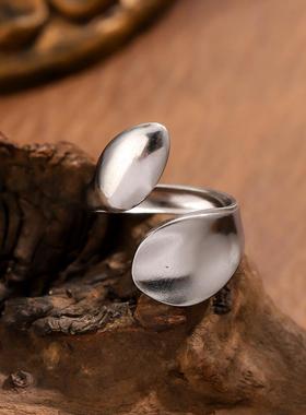 艾芙乐原创典雅镂空莲花开口戒