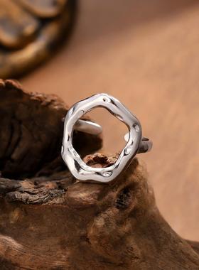 欧美几何不规则女指环戒指