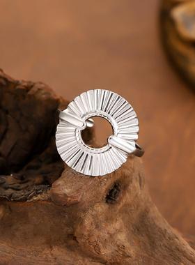 欧美ins风18K镀金钛钢戒指