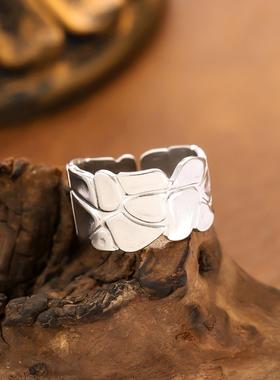 轻奢不锈钢镂空镀金戒指