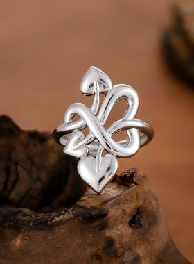 高级感不规则开口真金电镀戒指